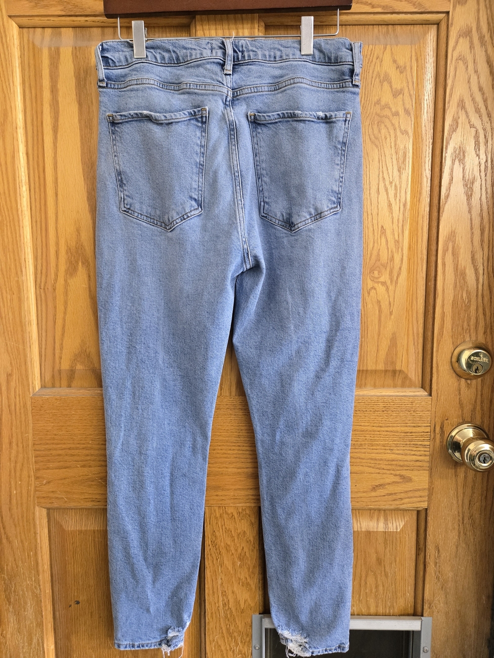 AGOLDE Women's Light Wash High Rise Straight Leg Jeans Size 29 - Picture 5 of 6